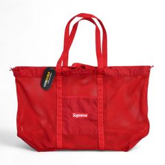 Supreme シュプリーム MESH TOTE BAG メッシュ トートバッグ RED 赤 45L