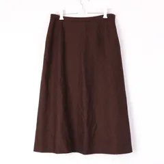 レリアン フレアスカート ミモレ シンプル ボトムス ウール100％ ひざ下丈 M相当 レディース ブラウン Leilian 【中古】