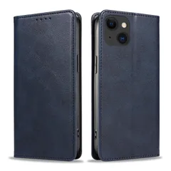【人気商品】マグネット式 全面保護 耐摩擦 耐衝撃 カード収納 手帳ケース 15 アイフォン 薄型 スタンド機能 軽量 レザー 財布型 PinLiSheng(iPhone15 携帯カバー iPhone15 iPhone15 スマホケース 青) 本革 手帳型 ケ