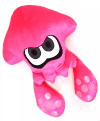 [중고]쿠션·안아 베개·본체(캐릭터) 오징어(네온 핑크) 다이 컷 쿠션 [Splatoon2(스플라툰2)]