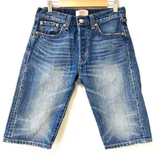 (^w^)b LEVI STRAUSS&CO. リーバイス LEVI’S 501 コットン100% デニム ハーフ パンツ ジーンズ ジーパン ハーパン ショート ボトムス ウォッシュ加工 ヒゲ加工 アメカジ インディゴブルー メンズ 男性 W28