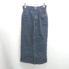 ◇ Θ FREAK'S STORE フリークスストア デニム ロング タイト スカート サイズS ネイビー レディース E  【1506110007605】のサムネイル