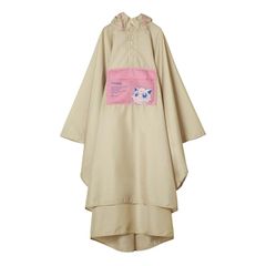 【新品】 【2025】Wpc. ポケモン バイカラーレインポンチョ 冒険のパートナー ベージュ（プリン） メンズ レディース 通勤 通学 自転車 レインコート フェス 野外 イベント アウトドア 旅行 R005-PM001-201 1