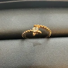 ゴールドメッキ　リング　　ジルコニア　人工石　指輪　11号　0106