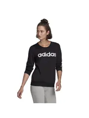 [アディダス] エッセンシャルズ ロゴ スウェット 28876 レディース ブラック/ホワイト(GL0718) 2XOT [ブラック/ホワイト(GL0718)] [2XOT]