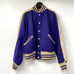 50s vintage BUTWIN カレッジ　コットンギャバ　スタジャン 50s 50年代 ボタスタ バトウィン スタジャン コットン サテン