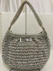 ANTEPRIMA アンテプリマ ワイヤー ハンドバッグ シルバー リボン