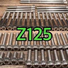 ステンレス製 Z125 BR125H 左右エンジンカバーボルト 合計21本