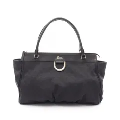 グッチ GUCCI ショルダーバッグ GGキャンバス 190248 ブラック キャンバス レザー トートバッグ レディース Used B