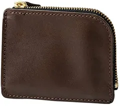 東京下町工房 財布 本革 栃木レザー コンパクト財布 L字ファスナーメンズ レディース 手作り 日本製 全7色 DARK BROWN( ダークブラウン,  横１２cmx高さ９．５cmx厚さ５mm)