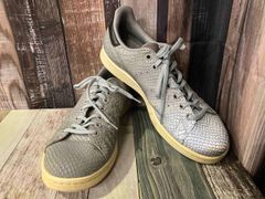 adidas Stan Smith S75631 スニーカー アディダス スタンスミス シルバー パイソン柄 27.5cm