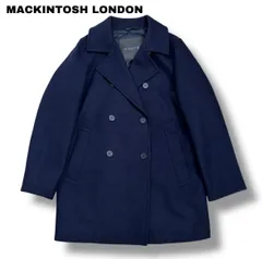 未使用級 40 マッキントッシュ WELLINGTON ステンカラーコート 紺 未使用級 40 マッキントッシュ WELLINGTON ステンカラーコート