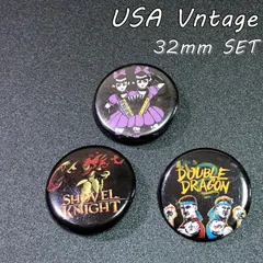 缶バッジ　アメリカ　輸入雑貨　ビンテージ　32mm　 『 3個セット (59) 』　当時物ヴィンテージ　バッチ　　ピンバッチ　　※　メッセージ 　アドバタイジング　ピンズ　広告　( BAT875 )