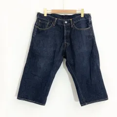 エビス ハーフデニム w34 中古・古着通販】EVISU (エビス) デニムハーフパンツ インディゴ