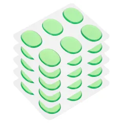 uxcell 30個のドラムダンパーゲルパッド シリコン製 ミュートパッド ドラム消音器 ドラムダンパー ムーンゲル 緑 30x25x3 mm ドラムシンバルの音調整に効果的