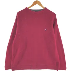 古着 90年代 ラルフローレン Ralph Lauren CHAPS チャップス ヘリンボーン コットンニットセーター メンズL相当 ヴィンテージ/eaa472925
