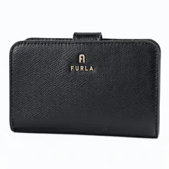 フルラ FURLA 二つ折り財布 小銭入れ付き CAMELIA カメリア Mサイズ コンパクト ウォレット ネロ ブラック WP00314 ARE000 O6000【純正紙袋・リボン付き】