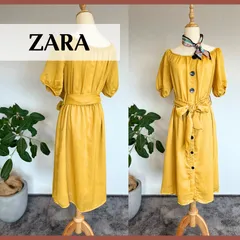 ZARA ザラ ベーシック ウエストリボンワンピース ZARA BASIC