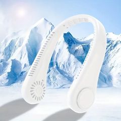 ポータブル ブレードレス ネックファン、USB 充電式、360° 調整可能なウェアラブル パーソナルファン、夏の屋外活動用のハンズフリー冷却装置、複数の色から選択可能 ネッククーラー 首掛け扇風機