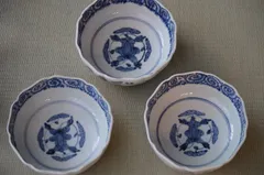染付　膾皿　3枚セット