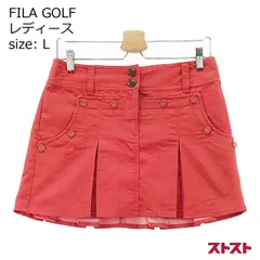 FILA GOLF フィラゴルフ スカート レッド系 L [240001838930]#