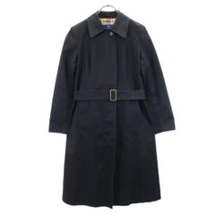 Burberrysホースロゴ 金ボタン ノバチェック コート ネイビー サイズ9