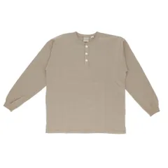 ☆ グレージュ ☆ Lサイズ ☆ Goodwear USAコットン袖リブヘンリーネックロンT goodwear 長袖 tシャツ グッドウェア 2w75512 メンズ シャツ Goodwear USA ロンt シャツ 袖リブヘンリーネックロンT トップス