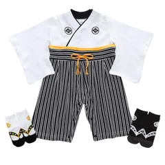 100 90 80 70 初節句 お宮参り お食い初め ギフト 出産祝い フォーマル 新生児 赤ちゃん 靴下付き 着物 和服 衣装 袴風 子供服 和柄 綿100% 袴カバーオール 男の子 ロンパース 袴 ベビー服 U] [Comfort