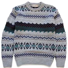 80'sL.L.Bean ニットセーター Mサイズ ノルディック柄 80s L.L.BEAN 