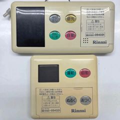 リンナイ　給湯器　BC-60V3・MC-60V3　浴室と台所の中古リモコンセット①