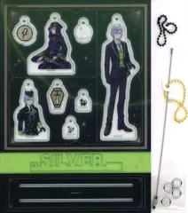 【中古】アクリルスタンド・アクリルパネル シルバー カスタマイズアクリルプレート 「ディズニー ツイステッドワンダーランド」