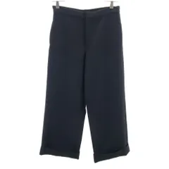 ヨウジヤマモト ウールブレンド クロップド丈 スラックスパンツ 1 黒 Yohji Yamamoto メンズのサムネイル