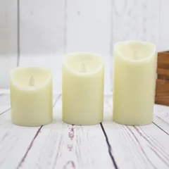 ☆ ホワイト ☆ キャンドルライト3本セット 揺らぎ ykjh938 LED キャンドルライト 3本セット リモコン LEDキャンドルライト LEDキャンドル 蝋燭 ろうそく 照明 間接照明 揺らぎ インテリアライト 装飾 3本 セット 癒し 防災