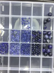 天然石パワーストーンまとめ売り（激安処分No.2980）：ソーダライト：高品質AA商品：素材／材料：ハンドメイド