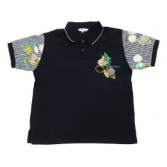 LEONARD レオナール ポロシャツ 半袖 トップス ストライプ柄 ダークネイビー サイズL レディース  【中古】のサムネイル