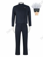 （ウィッグ付き）呪術廻戦 五条悟 コスプレ じゅじゅつかいせん ごじょう さとる コスプレ衣装 Cosplay 演出服 変装 仮装 日常服 アニメ 祭り 学園祭 文化祭 漫遊展 ハロウィン クリスマス コスチューム