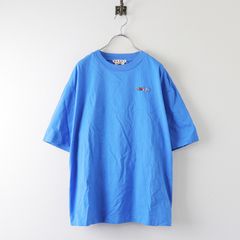 国内 JPタグ 2023SS マルニ MARNI ビーズロゴレタリングTシャツ 40/ブルー カットソー 半袖 トップス ロゴ【2400013840620】