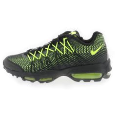NIKE (ナイキ) AIR MAX 95 ULTRA JCRD VOLT 749771-007 エアマックス95 ウルチラジャガード イエローグラデ ローカットスニーカー US8/26cm ブラック/イエロー