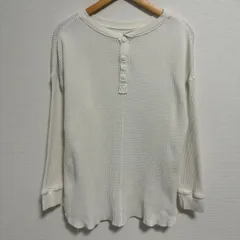 無地　サーマル　長袖　ロンt アメカジ　ストリート　ヘンリーネック　古着