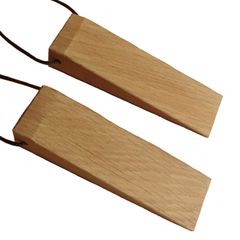 木製 ドアストッパー ドア止め 天然杢楢無垢材 2こセット Na11ナチュラル