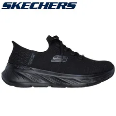 新品未使用正規品！送料無料(沖縄県を除く)！SKECHERS スケッチャーズ 150470/BKK 厚底 靴 スリッポン 黒 ハンズフリーシューズ 軽量 おしゃれ