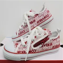 ★新品★CONVERSE CHILD ALL STAR N LOGOTYPES Z OX (チャイルドオールスターロゴタイプス） ホワイト/レッド20.0センチ