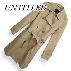 アンタイトル トレンチコートS 1回のみ着用　美品 お値下げ中❗【未使用】UNTITLEDトレンチコート グレー系 S
