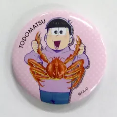 【中古】バッジ・ピンズ(キャラクター) A.トド松(カニ/背景ピンク) 「おそ松さん 缶バッジコレクション」