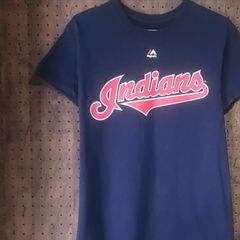 majestic マジェスティック　MLB クリーブランド・インディアンス（現　ガーディアンズ）「Indians / LINDOR 12」両面プリントＴシャツ　サイズＳ