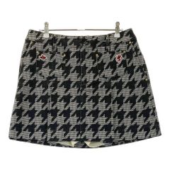 AIGNER ゴルフスカート レディース42（L相当）千鳥格子 総柄 