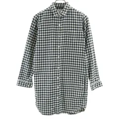 ノースフェイス NRW61218 アウトドア チェック柄 長袖 ロングシャツ S 黒×白 THE NORTH FACE レディース