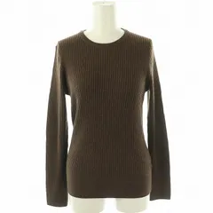イエナ IENA エクストラファインメリノリブ クルーネックプルオーバー ニット セーター 長袖 F ブラウン /ES ■OS