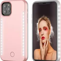 iPhone 116.1inch ケース LED自撮りライト付き スマホカバー