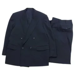 COMME des GARCONS HOMME コムデギャルソンオム セットアップ HS-08001M AD1994 ピークドラペル ダブル ウール テーラードジャケット 2タック ワイドスラックスパンツ  ブラック系【中古】のサムネイル